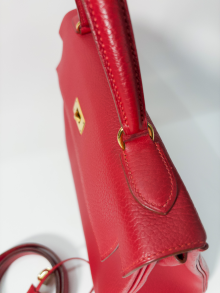 Hermes 32 Retourne Rouge/Togo - HW Gold