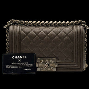 Chanel Le Boy 20 - Brown/Caviar - HW Rodium