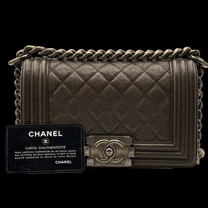 Chanel Le Boy 20 - Brown/Caviar - HW Rodium