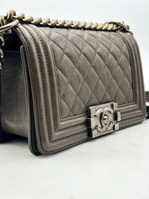 Chanel Le Boy 20 - Brown/Caviar - HW Rodium