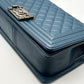 Chanel Le Boy 28 - Cobalto/Lambskin - HW Rodium