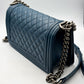 Chanel Le Boy 28 - Cobalto/Lambskin - HW Rodium
