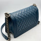 Chanel Le Boy 28 - Cobalto/Lambskin - HW Rodium