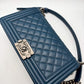 Chanel Le Boy 28 - Cobalto/Lambskin - HW Rodium
