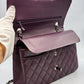 Chanel 11.12 28 - Burgundy Lambskin - HW Silver