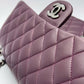 Chanel 11.12 28 - Burgundy Lambskin - HW Silver