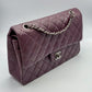 Chanel 11.12 28 - Burgundy Lambskin - HW Silver