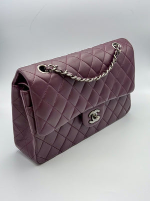 Chanel 11.12 28 - Burgundy Lambskin - HW Silver