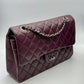 Chanel 11.12 28 - Burgundy Lambskin - HW Silver