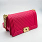 Chanel Le Boy 25 - Pink Old/Caviar - HW Gold