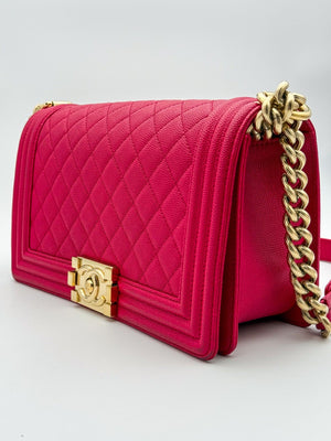 Chanel Le Boy 25 - Pink/Caviar - HW Gold