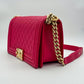 Chanel Le Boy 25 - Pink Old/Caviar - HW Gold