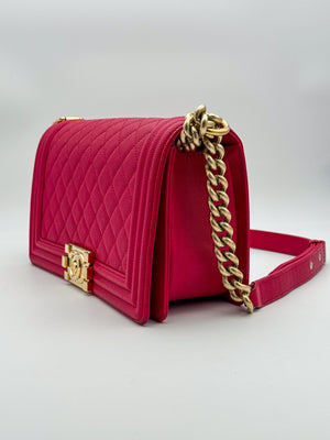 Chanel Le Boy 25 - Pink Old/Caviar - HW Gold