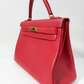 Hermes 32 Retourne Rouge/Togo - HW Gold - Kelly