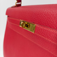 Hermes 32 Retourne Rouge/Togo - HW Gold - Kelly