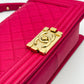 Chanel Le Boy 25 - Pink/Caviar - HW Gold