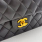 Chanel Classic 11.12 25 - Nera/Lambskin - HW Oro