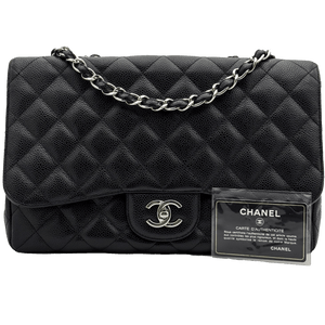 Chanel Jumbo 30 - Nera/Caviar - HW Silver (Timeless)
