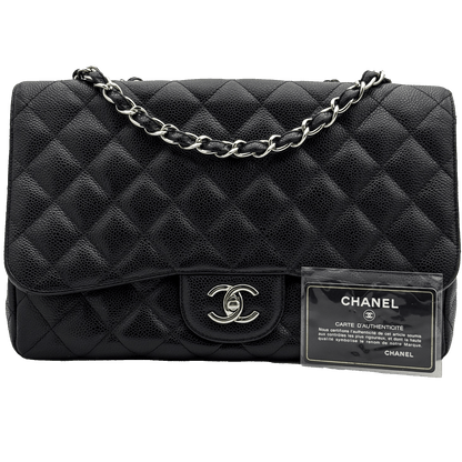 Chanel Jumbo 30 - Nera/Caviar - HW Silver (Timeless)