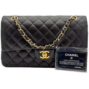 Chanel Classic 11.12 25 - Nera/Lambskin - HW Oro