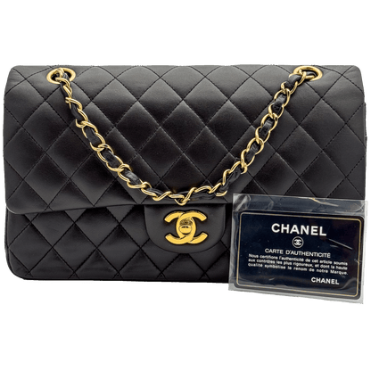 Chanel Classic 11.12 25 - Nera/Lambskin - HW Oro