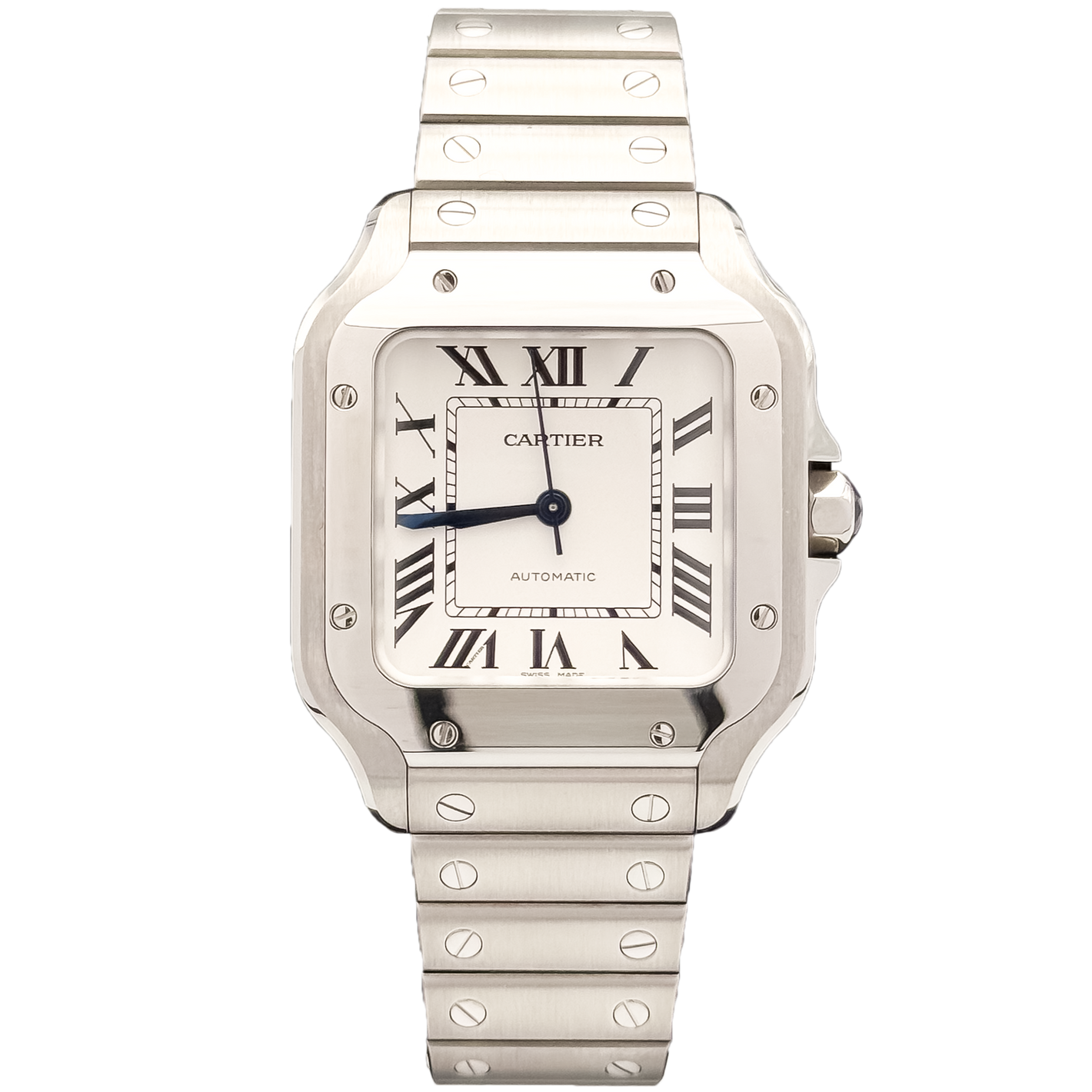 Cartier Santos M White