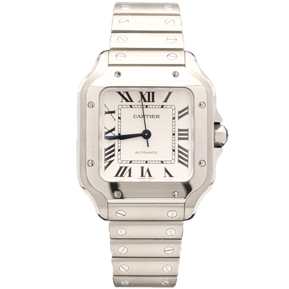 Cartier Santos M White