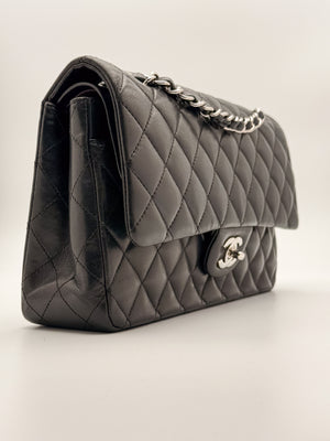 Chanel Classic 11.12 25cm - Nera/Lambskin - HW Silver