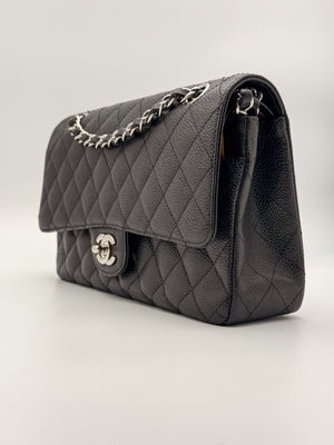Chanel Classic 25cm - Nera/Caviar- HW Silver