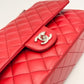Chanel Classic 11.12 25 - Rossa/Lambskin - HW Silver