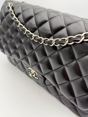 Chanel Jumbo 30 - Nera/Lambskin - HW Silver
