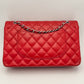 Chanel Classic 11.12 25 - Rossa/Lambskin - HW Silver