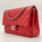 Chanel Classic 11.12 25 - Rossa/Lambskin - HW Silver