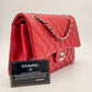 Chanel Classic 11.12 25 - Rossa/Lambskin - HW Silver