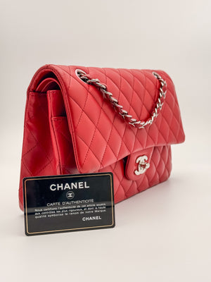 Chanel Classic 11.12 25 - Rossa/Lambskin - HW Silver