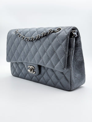 Chanel 11.12 25 - Grey/Caviar - HW Ruthenium