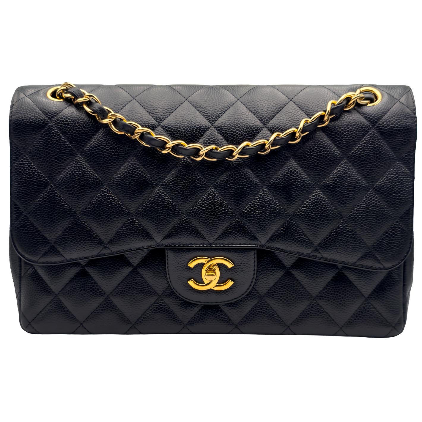 Chanel Jumbo 30 - Nera/Caviar - HW Gold