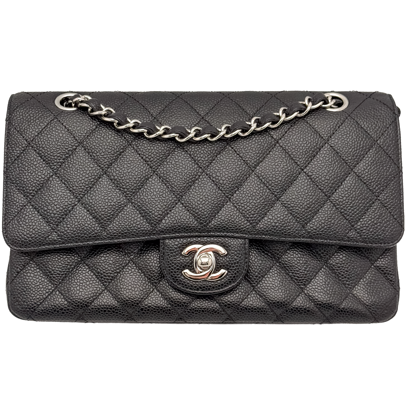 Chanel Classic 25cm - Nera/Caviar- HW Silver