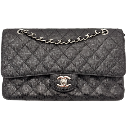 Chanel Classic 25cm - Nera/Caviar- HW Silver