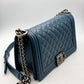 Chanel Le Boy 25 - Cobalto/Lambskin - HW Rodium