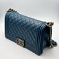 Chanel Le Boy 25 - Cobalto/Lambskin - HW Rodium
